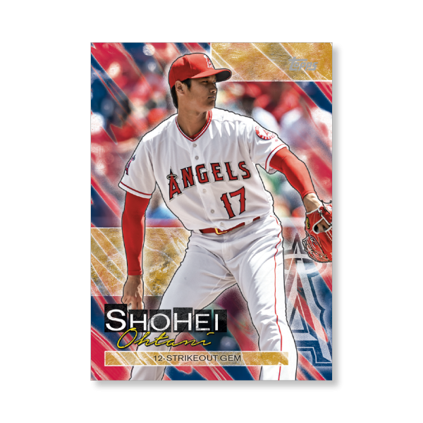 Shohei Ohtani 2019 Topps Baseball Update Series Player Highlights 8 Poster Gold Ed. # to 1- artbble-pos-19tbus-5658-gold-s