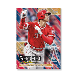 Shohei Ohtani 2019 Topps Baseball Update Series Player Highlights 11 Poster Gold Ed. # to 1- artbble-pos-19tbus-5661-gold-s