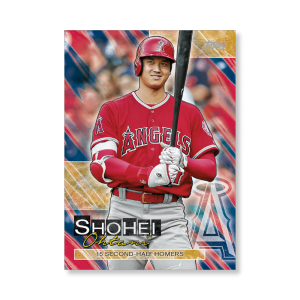 Shohei Ohtani 2019 Topps Baseball Update Series Player Highlights 16 Poster Gold Ed. # to 1- artbble-pos-19tbus-5666-gold-s