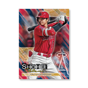 Shohei Ohtani 2019 Topps Baseball Update Series Player Highlights 20 Poster Gold Ed. # to 1- artbble-pos-19tbus-5670-gold-s