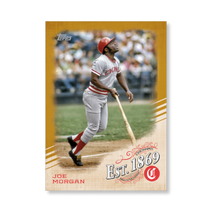 Joe Morgan 2019 Topps Baseball Update Series EST 1869 Poster Gold Ed. # to 1- artbble-pos-19tbus-5706-gold-s