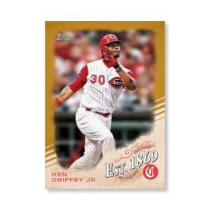 Ken Griffey Jr. 2019 Topps Baseball Update Series EST 1869 Poster Gold Ed. # to 1- artbble-pos-19tbus-5713-gold-s