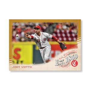 Joey Votto 2019 Topps Baseball Update Series EST 1869 Poster Gold Ed. # to 1- artbble-pos-19tbus-5714-gold-s