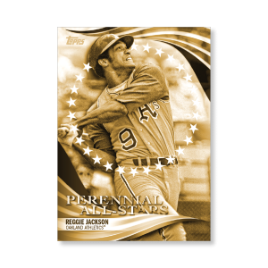 Reggie Jackson 2019 Topps Baseball Update Series Perennial All Stars Poster Gold Ed. # to 1- artbble-pos-19tbus-5804-gold-s