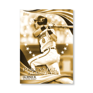 Cal Ripken Jr. 2019 Topps Baseball Update Series Perennial All Stars Poster Gold Ed. # to 1- artbble-pos-19tbus-5807-gold-s
