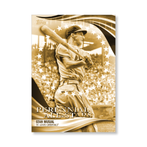 Stan Musial 2019 Topps Baseball Update Series Perennial All Stars Poster Gold Ed. # to 1- artbble-pos-19tbus-5812-gold-s