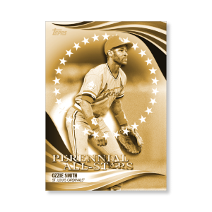 Ozzie Smith 2019 Topps Baseball Update Series Perennial All Stars Poster Gold Ed. # to 1- artbble-pos-19tbus-5814-gold-s