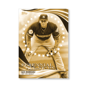 Alex Rodriguez 2019 Topps Baseball Update Series Perennial All Stars Poster Gold Ed. # to 1- artbble-pos-19tbus-5823-gold-s