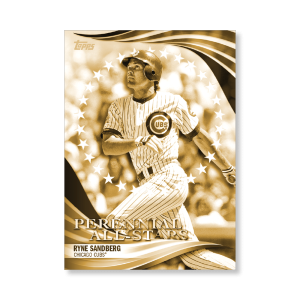 Ryne Sandberg 2019 Topps Baseball Update Series Perennial All Stars Poster Gold Ed. # to 1- artbble-pos-19tbus-5824-gold-s
