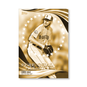 Chris Sale 2019 Topps Baseball Update Series Perennial All Stars Poster Gold Ed. # to 1- artbble-pos-19tbus-5834-gold-s