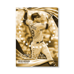 Nolan Arenado 2019 Topps Baseball Update Series Perennial All Stars Poster Gold Ed. # to 1- artbble-pos-19tbus-5849-gold-s