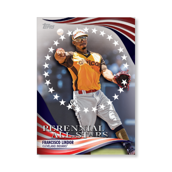 Francisco Lindor 2019 Topps Baseball Update Series Perennial All Stars Poster # to 99- artbble-pos-19tbus-5850-s