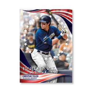 Christian Yelich 2019 Topps Baseball Update Series Perennial All Stars Poster # to 99- artbble-pos-19tbus-5851-s