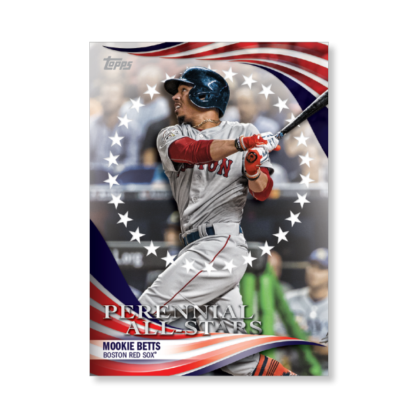 Mookie Betts 2019 Topps Baseball Update Series Perennial All Stars Poster # to 99- artbble-pos-19tbus-5854-s