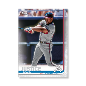 David Justice 2019 Topps Baseball Update Series Braves Alumni Poster # to 99- artbble-pos-19tbus-7701-s