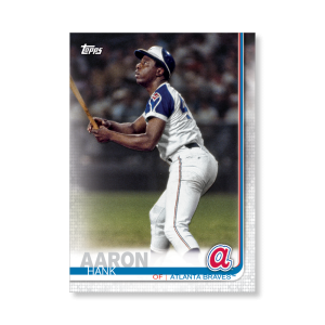 Hank Aaron 2019 Topps Baseball Update Series Braves Alumni Poster # to 99- artbble-pos-19tbus-7703-s