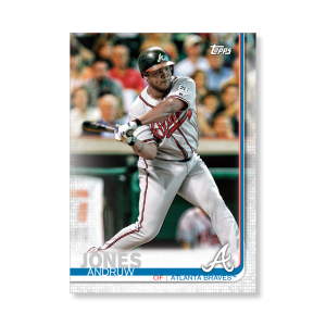 Andruw Jones 2019 Topps Baseball Update Series Braves Alumni Poster # to 99- artbble-pos-19tbus-7707-s