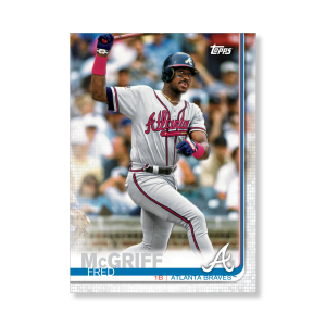 Fred Mcgriff 2019 Topps Baseball Update Series Braves Alumni Poster # to 99- artbble-pos-19tbus-7708-s