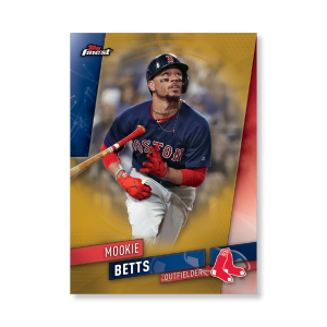 Mookie Betts 2019 Topps Finest Baseball Base Poster Gold Ed. # to 1- artbble-pos-19tfbb-1001-gold-s