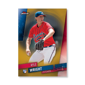 Kyle Wright 2019 Topps Finest Baseball Base Poster Gold Ed. # to 1- artbble-pos-19tfbb-1002-gold-s