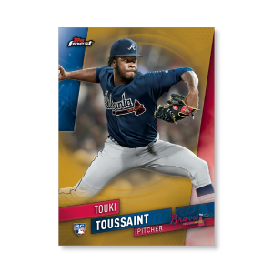 Touki Toussaint 2019 Topps Finest Baseball Base Poster Gold Ed. # to 1- artbble-pos-19tfbb-1006-gold-s