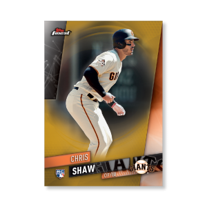 Chris Shaw 2019 Topps Finest Baseball Base Poster Gold Ed. # to 1- artbble-pos-19tfbb-1009-gold-s
