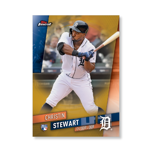 Christin Stewart 2019 Topps Finest Baseball Base Poster Gold Ed. # to 1- artbble-pos-19tfbb-1010-gold-s