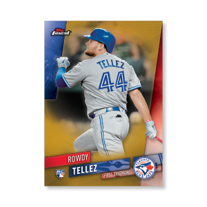 Rowdy Tellez 2019 Topps Finest Baseball Base Poster Gold Ed. # to 1- artbble-pos-19tfbb-1011-gold-s