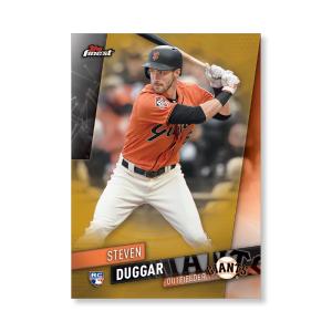 Steven Duggar 2019 Topps Finest Baseball Base Poster Gold Ed. # to 1- artbble-pos-19tfbb-1016-gold-s