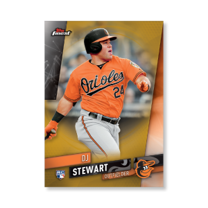 DJ Stewart 2019 Topps Finest Baseball Base Poster Gold Ed. # to 1- artbble-pos-19tfbb-1019-gold-s