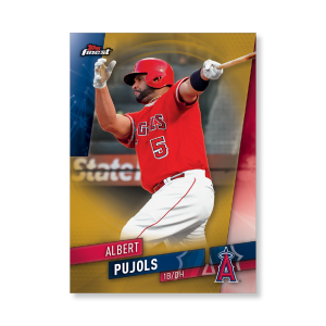 Albert Pujols 2019 Topps Finest Baseball Base Poster Gold Ed. # to 1- artbble-pos-19tfbb-1027-gold-s