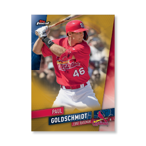 Paul Goldschmidt 2019 Topps Finest Baseball Base Poster Gold Ed. # to 1- artbble-pos-19tfbb-1042-gold-s