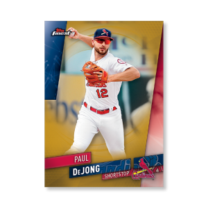 Paul DeJong 2019 Topps Finest Baseball Base Poster Gold Ed. # to 1- artbble-pos-19tfbb-1043-gold-s