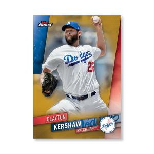 Clayton Kershaw 2019 Topps Finest Baseball Base Poster Gold Ed. # to 1- artbble-pos-19tfbb-1049-gold-s