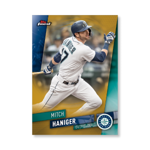 Mitch Haniger 2019 Topps Finest Baseball Base Poster Gold Ed. # to 1- artbble-pos-19tfbb-1057-gold-s