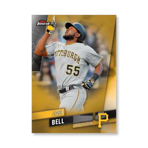 Josh Bell 2019 Topps Finest Baseball Base Poster Gold Ed. # to 1- artbble-pos-19tfbb-1074-gold-s
