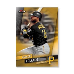 Gregory Polanco 2019 Topps Finest Baseball Base Poster Gold Ed. # to 1- artbble-pos-19tfbb-1075-gold-s