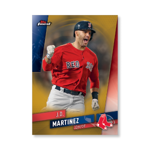 J.D. Martinez 2019 Topps Finest Baseball Base Poster Gold Ed. # to 1- artbble-pos-19tfbb-1081-gold-s