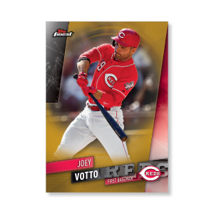 Joey Votto 2019 Topps Finest Baseball Base Poster Gold Ed. # to 1- artbble-pos-19tfbb-1082-gold-s