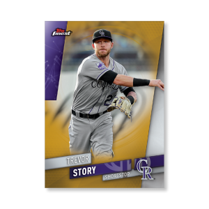 Trevor Story 2019 Topps Finest Baseball Base Poster Gold Ed. # to 1- artbble-pos-19tfbb-1085-gold-s