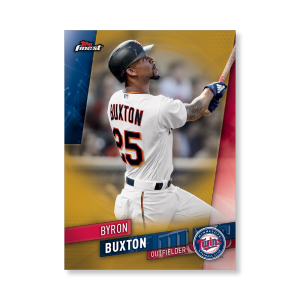 Byron Buxton 2019 Topps Finest Baseball Base Poster Gold Ed. # to 1- artbble-pos-19tfbb-1092-gold-s