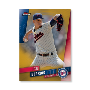 Jose Berrios 2019 Topps Finest Baseball Base Poster Gold Ed. # to 1- artbble-pos-19tfbb-1094-gold-s