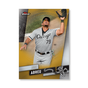 Jose Abreu 2019 Topps Finest Baseball Base Poster Gold Ed. # to 1- artbble-pos-19tfbb-1095-gold-s