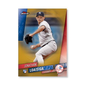 Jonathan Loaisiga 2019 Topps Finest Baseball Extended Set Base Cards Poster Gold Ed. # to 1- artbble-pos-19tfbb-2002-gold-s