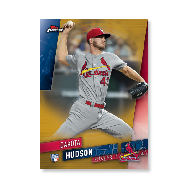 Dakota Hudson 2019 Topps Finest Baseball Extended Set Base Cards Poster Gold Ed. # to 1- artbble-pos-19tfbb-2003-gold-s