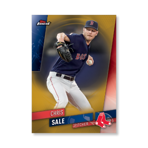 Chris Sale 2019 Topps Finest Baseball Extended Set Base Cards Poster Gold Ed. # to 1- artbble-pos-19tfbb-2011-gold-s