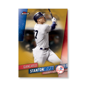Giancarlo Stanton 2019 Topps Finest Baseball Extended Set Base Cards Poster Gold Ed. # to 1- artbble-pos-19tfbb-2012-gold-s