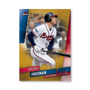 Freddie Freeman 2019 Topps Finest Baseball Extended Set Base Cards Poster Gold Ed. # to 1- artbble-pos-19tfbb-2013-gold-s