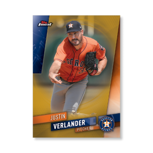 Justin Verlander 2019 Topps Finest Baseball Extended Set Base Cards Poster Gold Ed. # to 1- artbble-pos-19tfbb-2015-gold-s