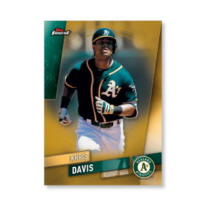 Khris Davis 2019 Topps Finest Baseball Extended Set Base Cards Poster Gold Ed. # to 1- artbble-pos-19tfbb-2016-gold-s